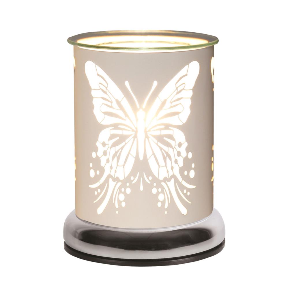 Aroma White Butterfly Touch Electric Wax Melt Warmer £21.59